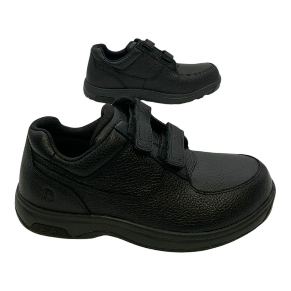 Dunham Winslow Two-Strap Oxford Sneaker Black Leather US Men's 6E - Picture 3 of 7